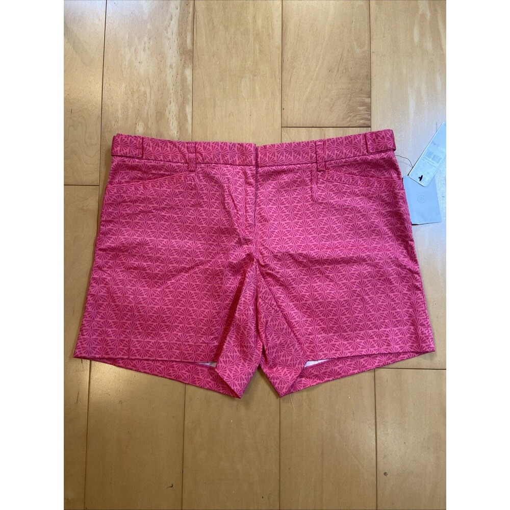 PREPPY PINK Laundry Print Shorts Womens Size 6 NWT